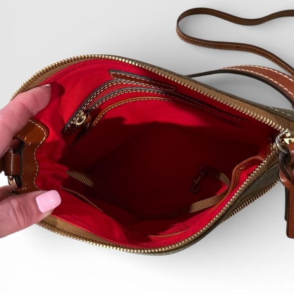 Dooney & Bourke Olive Green Pebble Grain Crossbody Bag - Picture 12 of 13